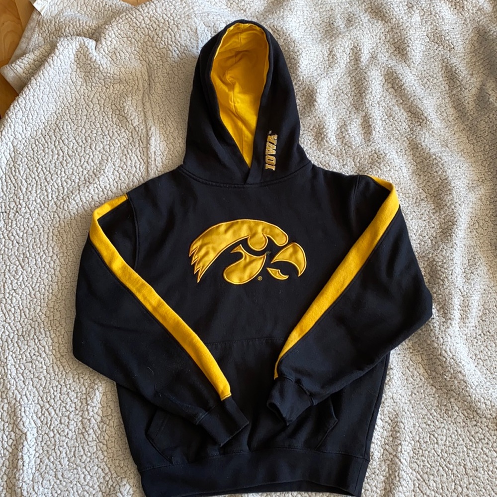 Black and Gold Iowa Hawkeye Hoodie